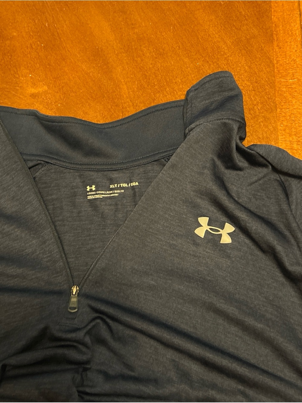 Under Armour Mens Dark Navy 1/4 Zip Performance Pullover